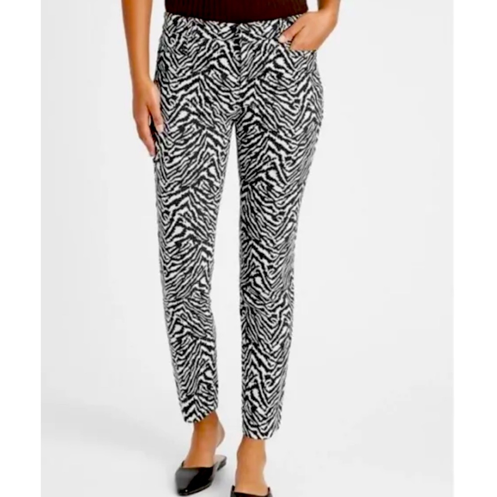 Banana Republic pants Modern Sloan mid rise ankle size 0 animal zebra print